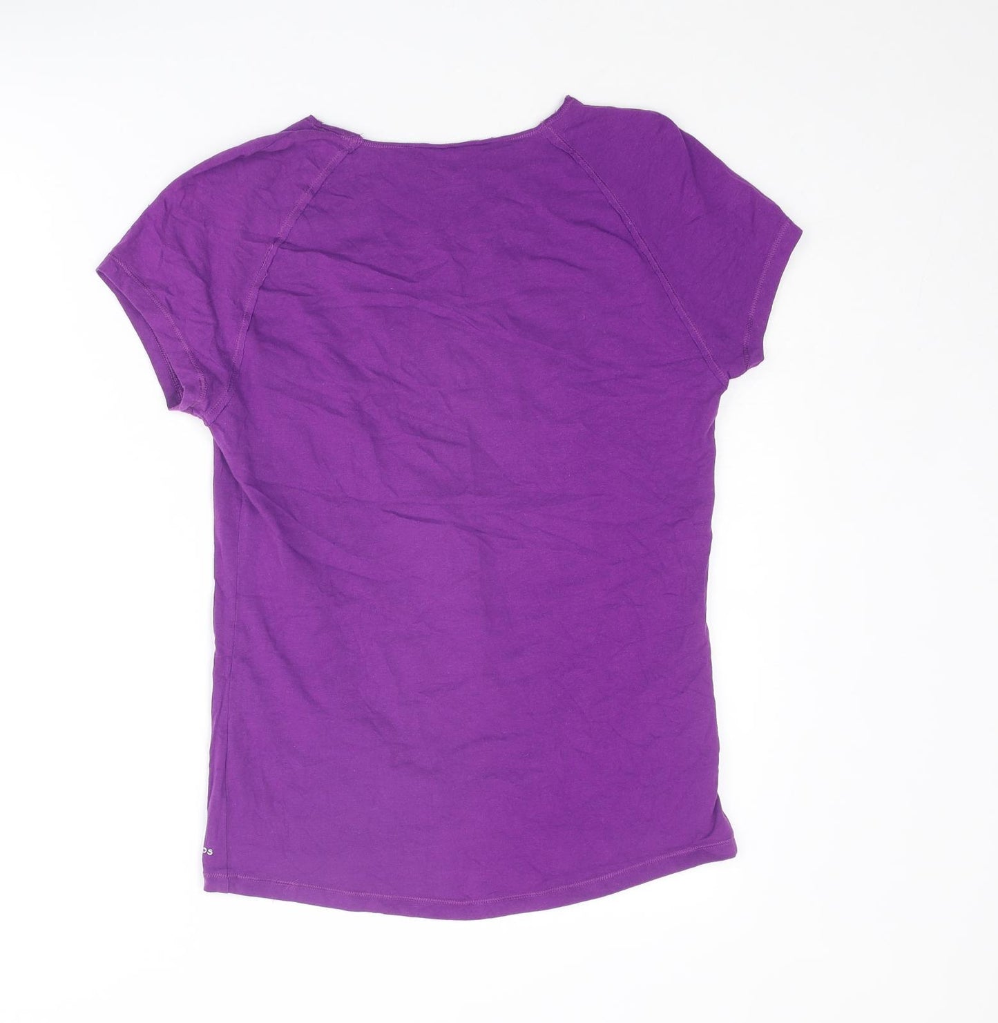 DECATHLON Womens Purple Polyester Basic T-Shirt Size XS Round Neck - Relax Balance