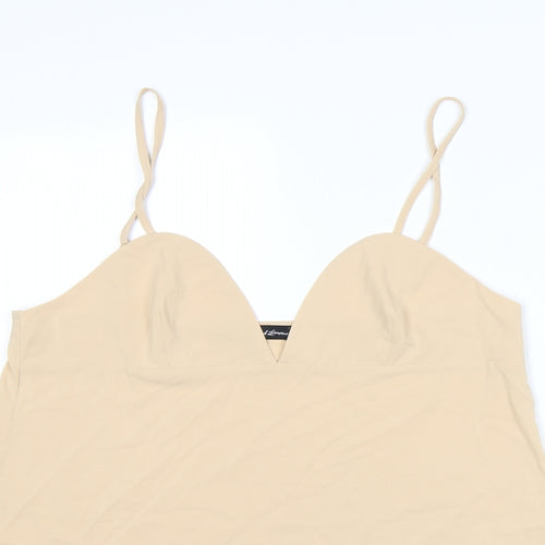 For Love & Lemons Womens Beige Polyester Camisole Tank Size L Sweetheart