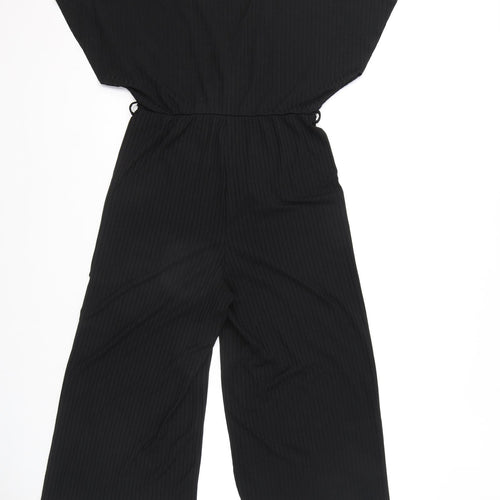New Look Womens Black Polyester Jumpsuit One-Piece Size 12 L18 in Pullover