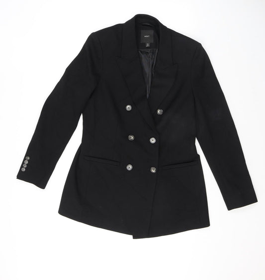 NEXT Womens Black Jacket Blazer Size 12 Buckle