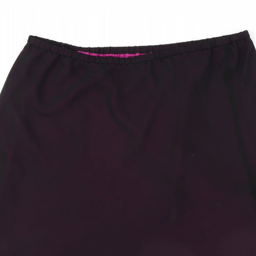 Jacques Vert Womens Black Geometric Polyester Swing Skirt Size 16