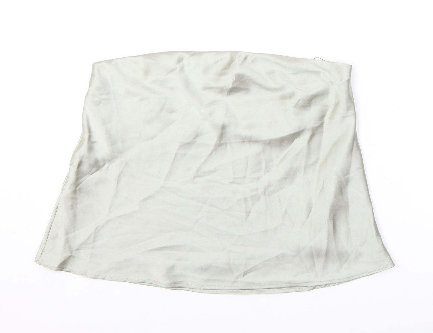 Zara Womens Grey Polyester Mini Skirt Size XS Zip