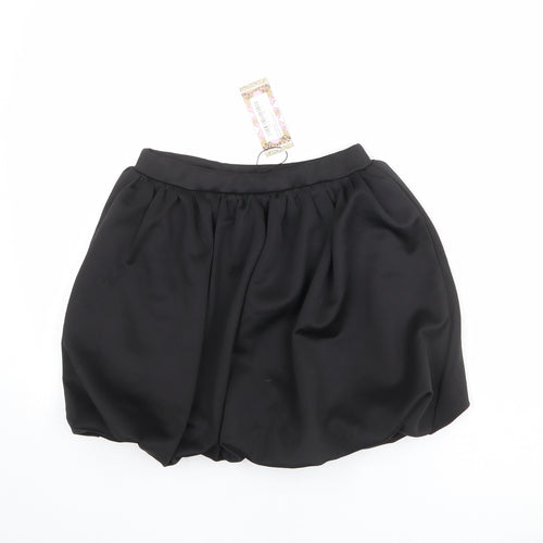 Boohoo Womens Black Polyester Mini Skirt Size 10