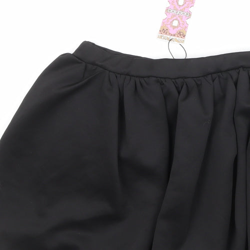 Boohoo Womens Black Polyester Mini Skirt Size 10