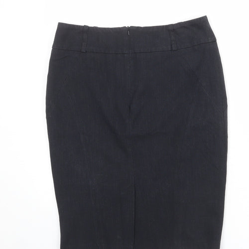 NEXT Womens Blue Polyester Straight & Pencil Skirt Size 10 Zip