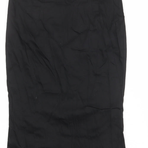 Joe Browns Womens Black Cotton Straight & Pencil Skirt Size 12 Zip