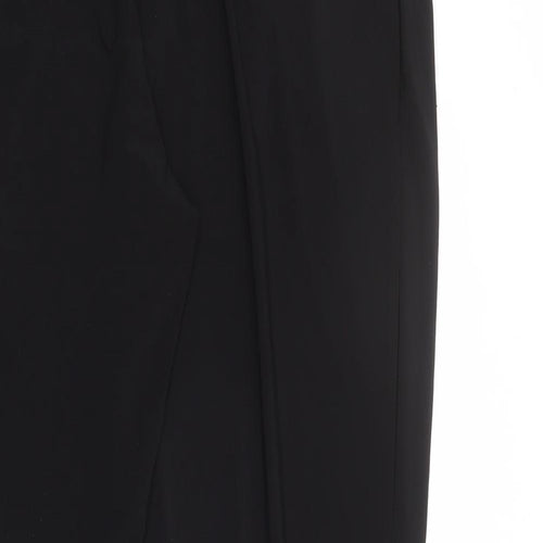 Wallis Womens Black Polyester Trousers Size 16 L28 in Regular