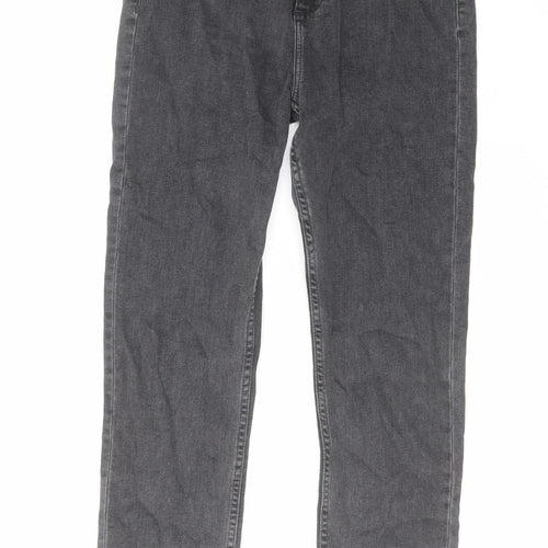 Primark Womens Grey Cotton Skinny Jeans Size 12 L30 in Regular Zip