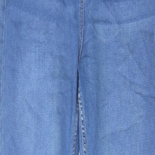 Falmer Heritage Womens Blue Cotton Skinny Jeans Size 12 L29 in Regular Zip
