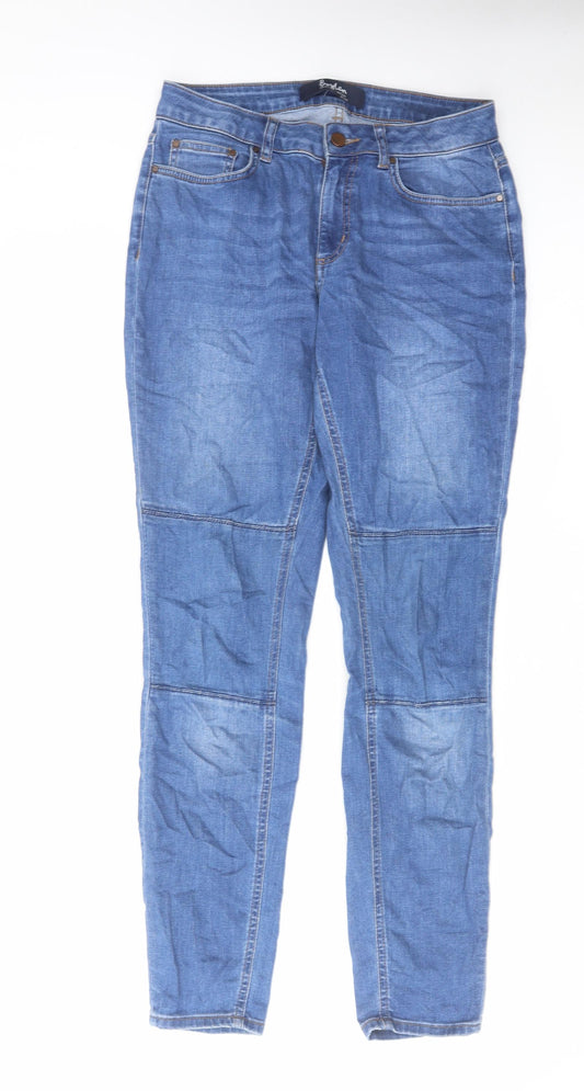 Boden Womens Blue Cotton Skinny Jeans Size 12 L31 in Regular Zip