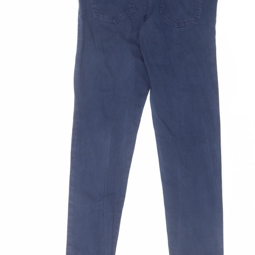 Jasper Conran Girls Blue Cotton Skinny Jeans Size 13 Years Regular Zip