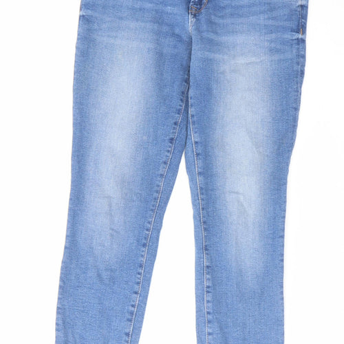 Gap Womens Blue Cotton Skinny Jeans Size 8 L29 in Regular Zip