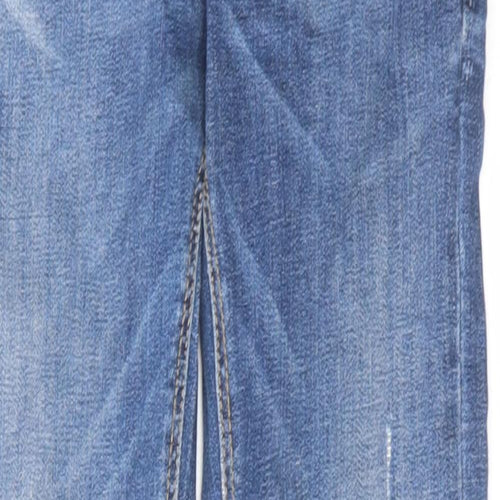 Stradivarius Womens Blue Cotton Skinny Jeans Size 10 L27 in Regular Zip