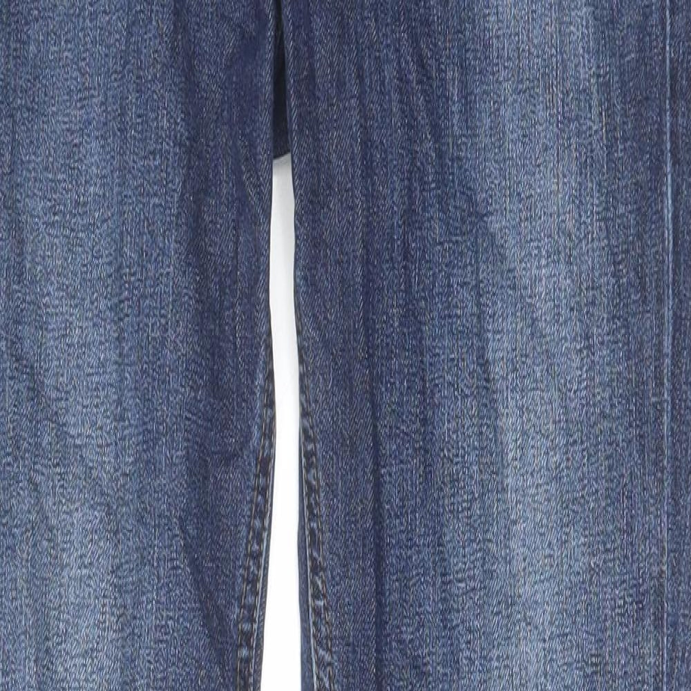 The White Company Womens Blue Cotton Skinny Jeans Size 8 L31 in Regular Zip