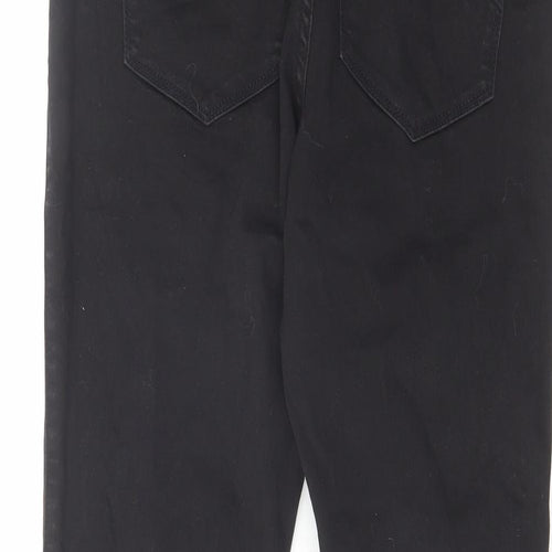 Abercrombie & Fitch Womens Black Cotton Skinny Jeans Size 12 L31 in Regular Zip