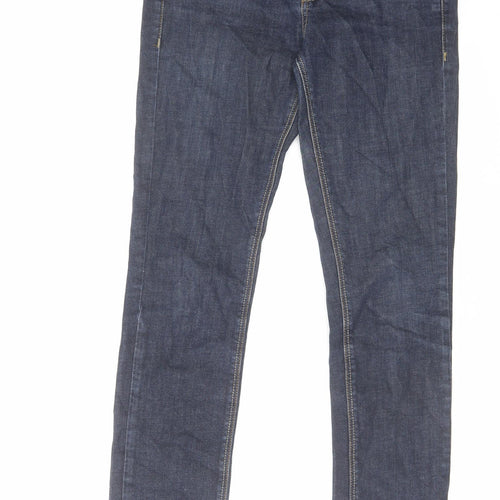 Baxter Womens Blue Cotton Skinny Jeans Size 10 L32 in Regular Zip