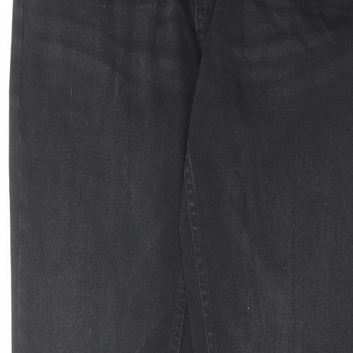 NEXT Mens Black Cotton Skinny Jeans Size 34 in L33 in Regular Zip