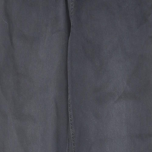 NEXT Mens Grey Cotton Tapered Jeans Size 32 in L31 in Regular Zip