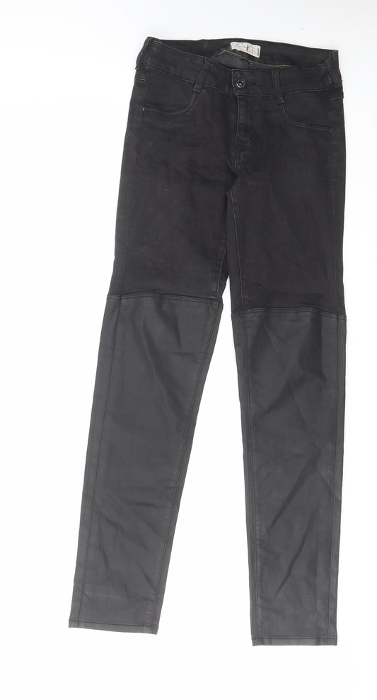 Firetrap Womens Black Cotton Skinny Jeans Size 28 in L32 in Regular Zip
