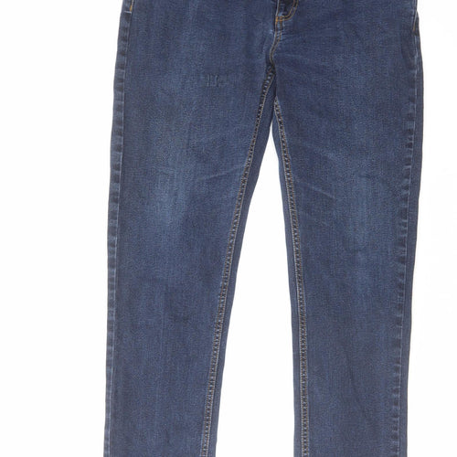 Farah Mens Blue Cotton Skinny Jeans Size 34 in L32 in Regular Zip