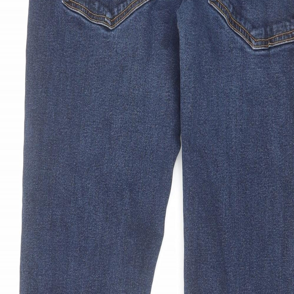Farah Mens Blue Cotton Skinny Jeans Size 34 in L32 in Regular Zip