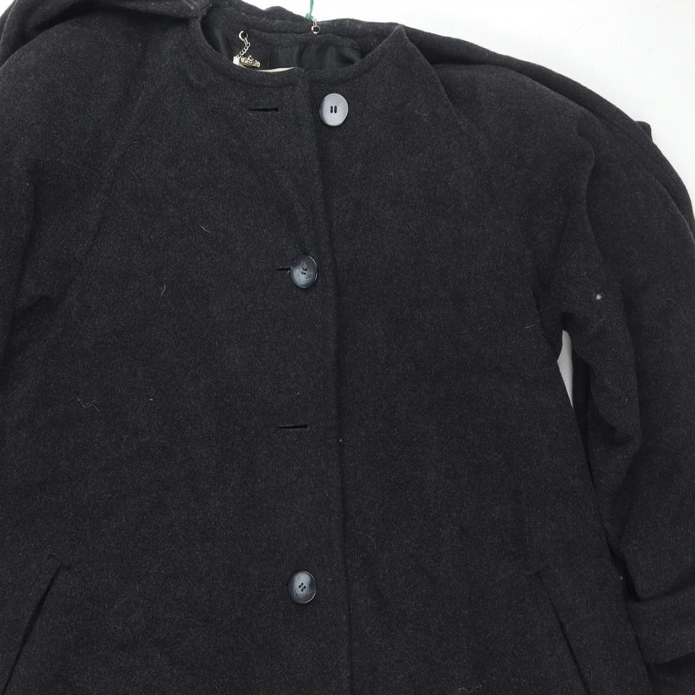 Windsmoor Womens Grey Overcoat Coat Size 12 Button