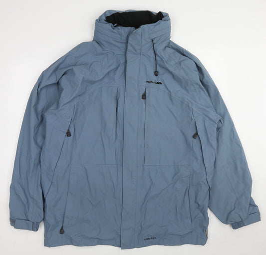Trespass Mens Blue Windbreaker Jacket Size XL Zip