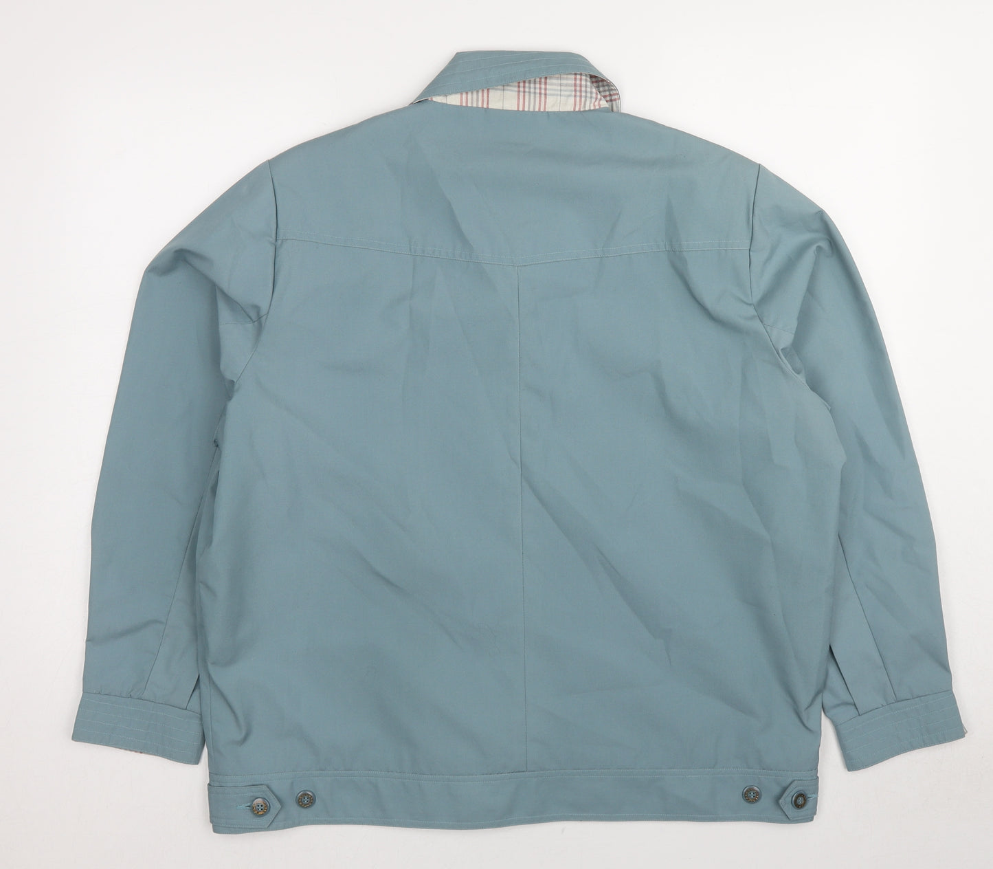 David Barry Womens Blue Jacket Size 18 Button