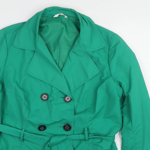 Marks and Spencer Womens Green Jacket Size 14 Button