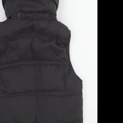 Fat Face Womens Black Gilet Jacket Size 10 Zip - Puffer Gilet