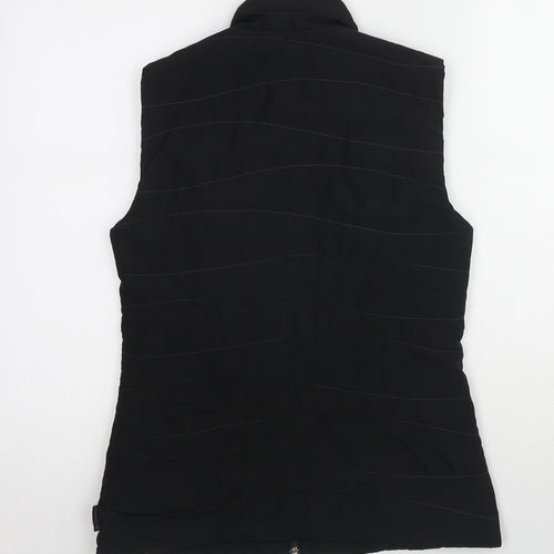 DECATHLON Womens Black Gilet Jacket Size S Zip