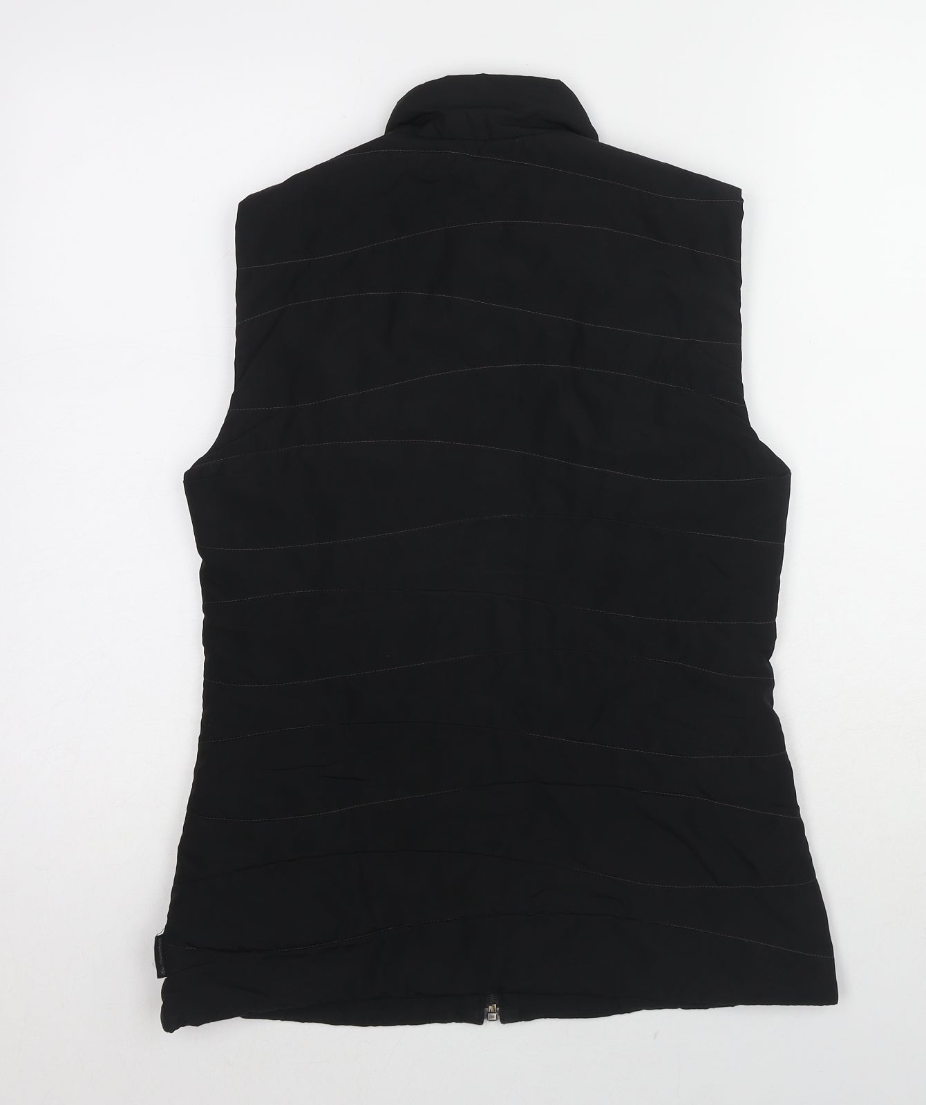 DECATHLON Womens Black Gilet Jacket Size S Zip