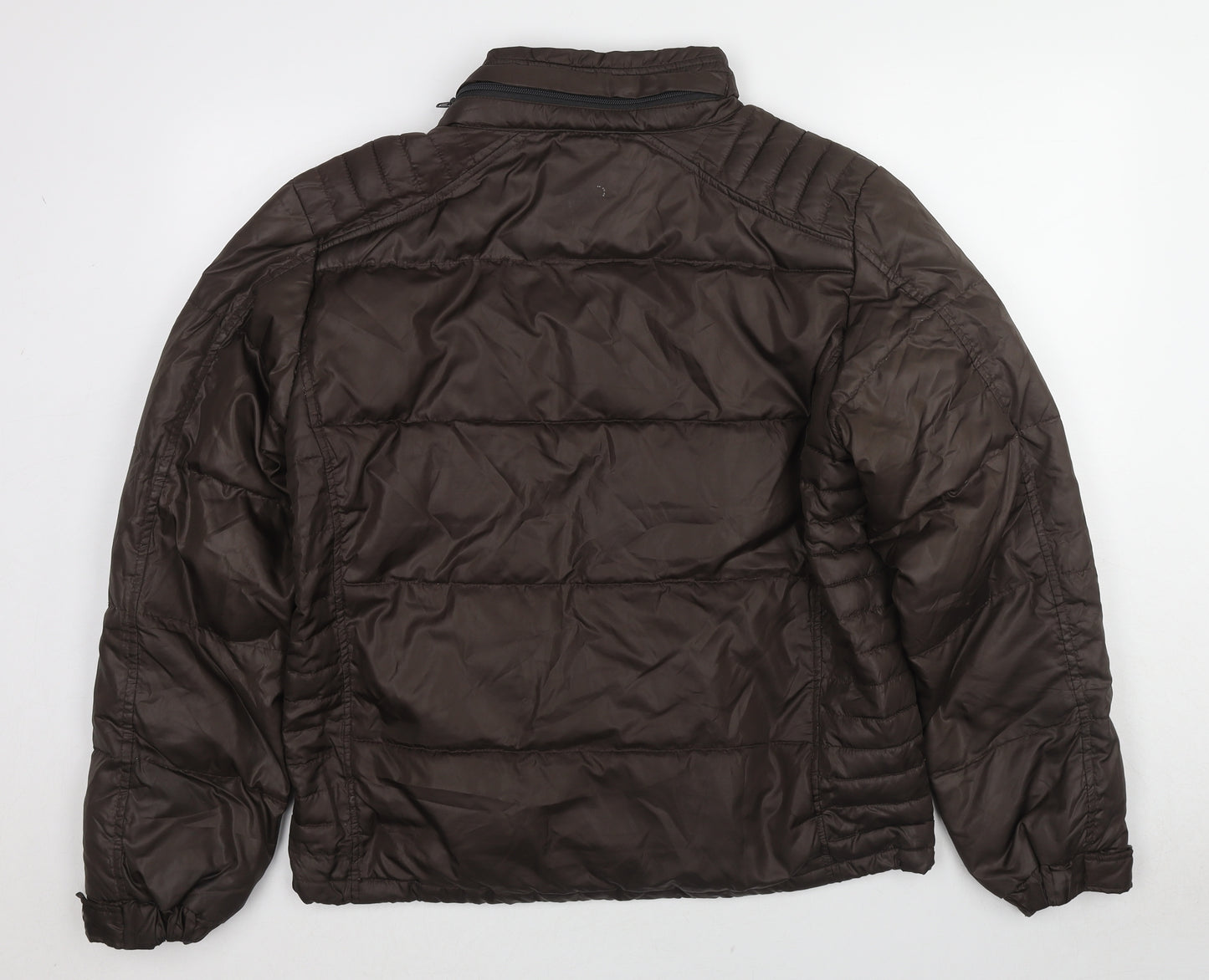 Fustenberg Womens Brown Puffer Jacket Jacket Size L Zip