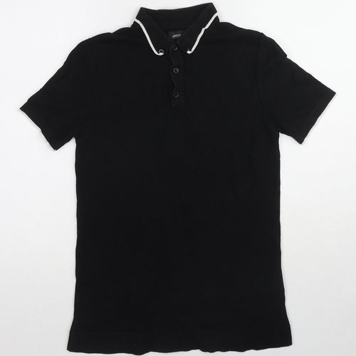 Burton Mens Black Cotton Polo Size XS Collared Pullover