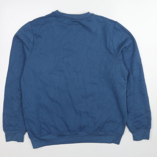 Jacamo Mens Blue Cotton Pullover Sweatshirt Size M