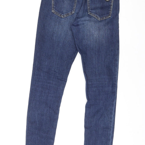 Vigneaud Womens Blue Cotton Skinny Jeans Size 29 in L33 in Regular Zip