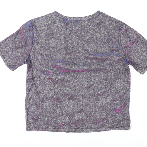 River Island Womens Multicoloured Polyester Basic T-Shirt Size 10 Round Neck