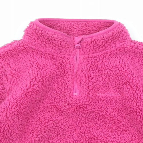 Peter Storm Girls Pink Jacket Size 5-6 Years Zip