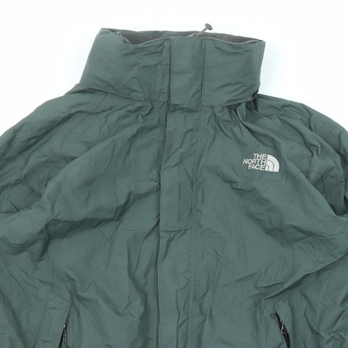 The North Face Mens Green Windbreaker Jacket Size S Zip