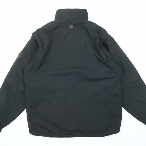 Sunderland of Scotland Mens Black Windbreaker Jacket Size M Zip