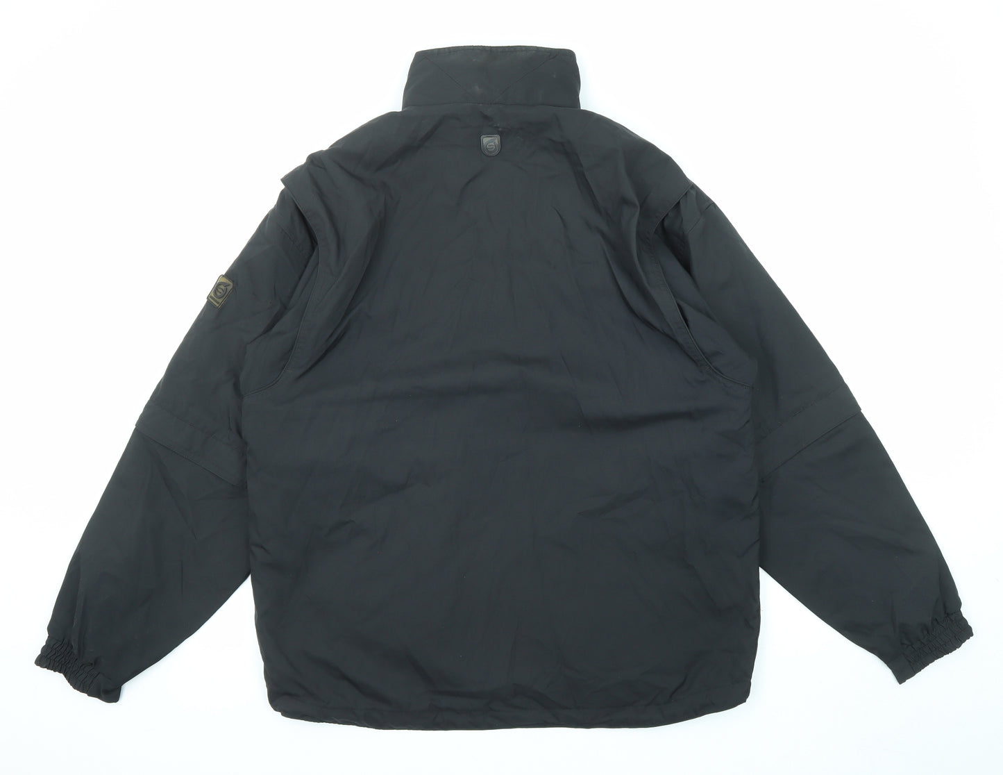 Sunderland of Scotland Mens Black Windbreaker Jacket Size M Zip