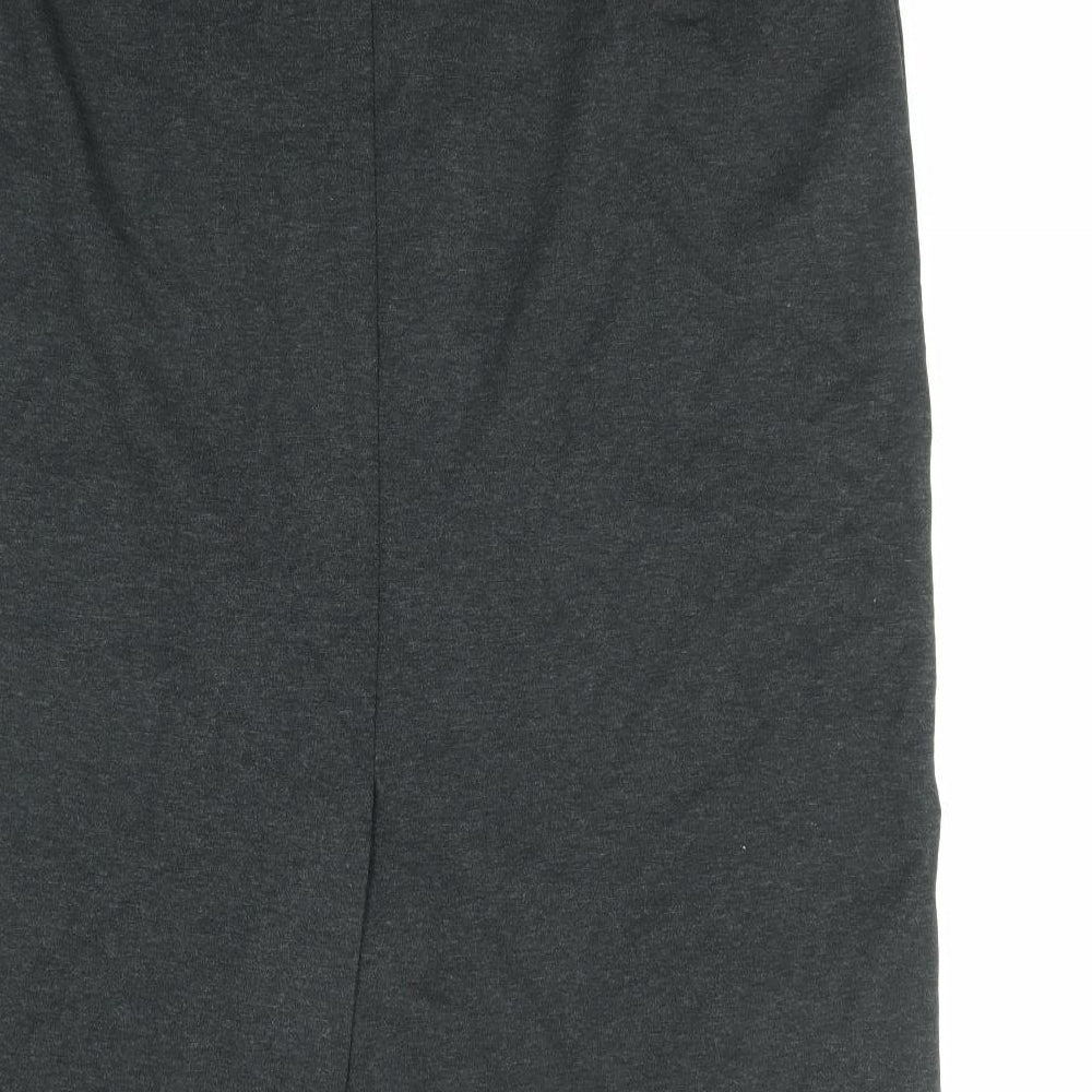 St Michael Womens Black Viscose Straight & Pencil Skirt Size 18