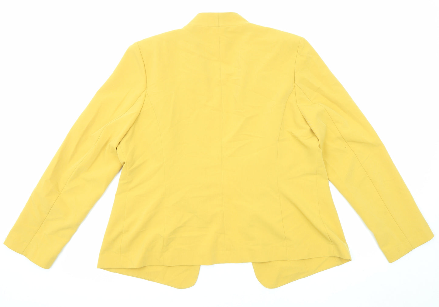 Marks and Spencer Womens Yellow Jacket Blazer Size 16