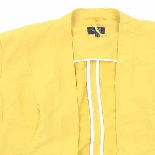 Marks and Spencer Womens Yellow Jacket Blazer Size 16