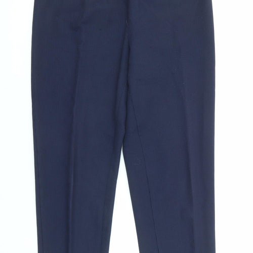 Bonmarché Womens Blue Polyester Dress Pants Trousers Size M L27 in Regular
