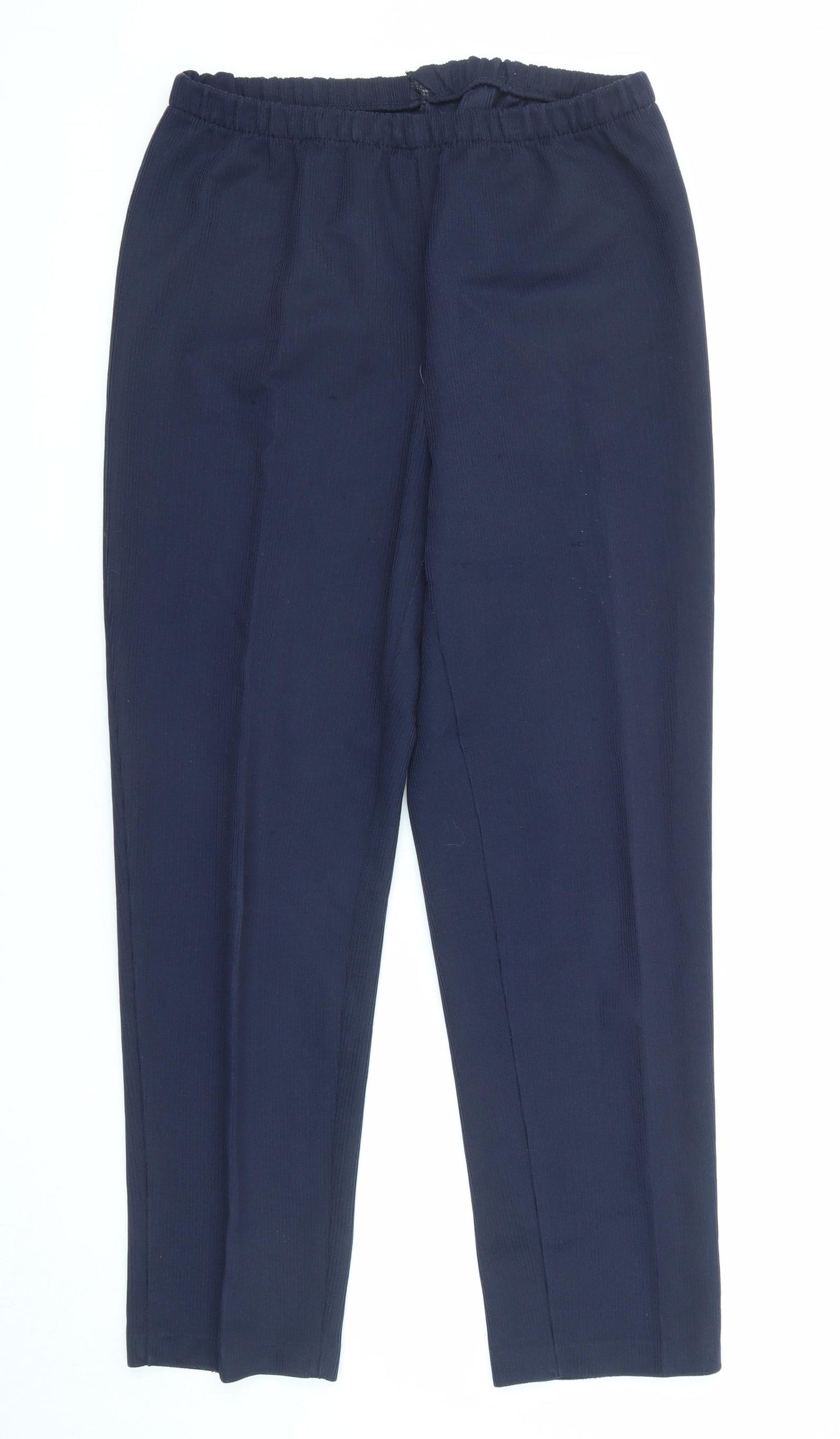 Bonmarché Womens Blue Polyester Dress Pants Trousers Size M L27 in Regular