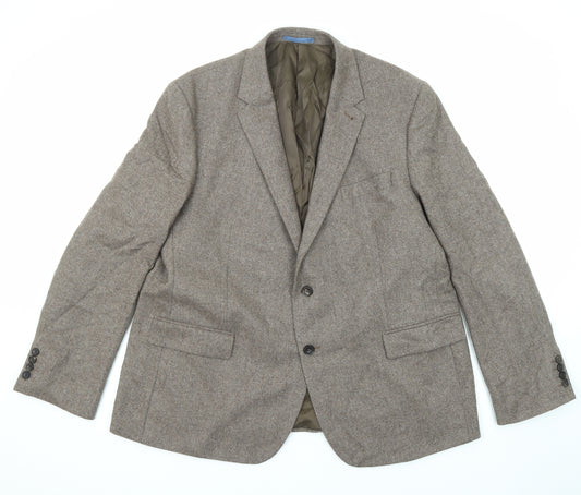 Marks and Spencer Mens Brown Wool Jacket Suit Jacket Size 48 Regular