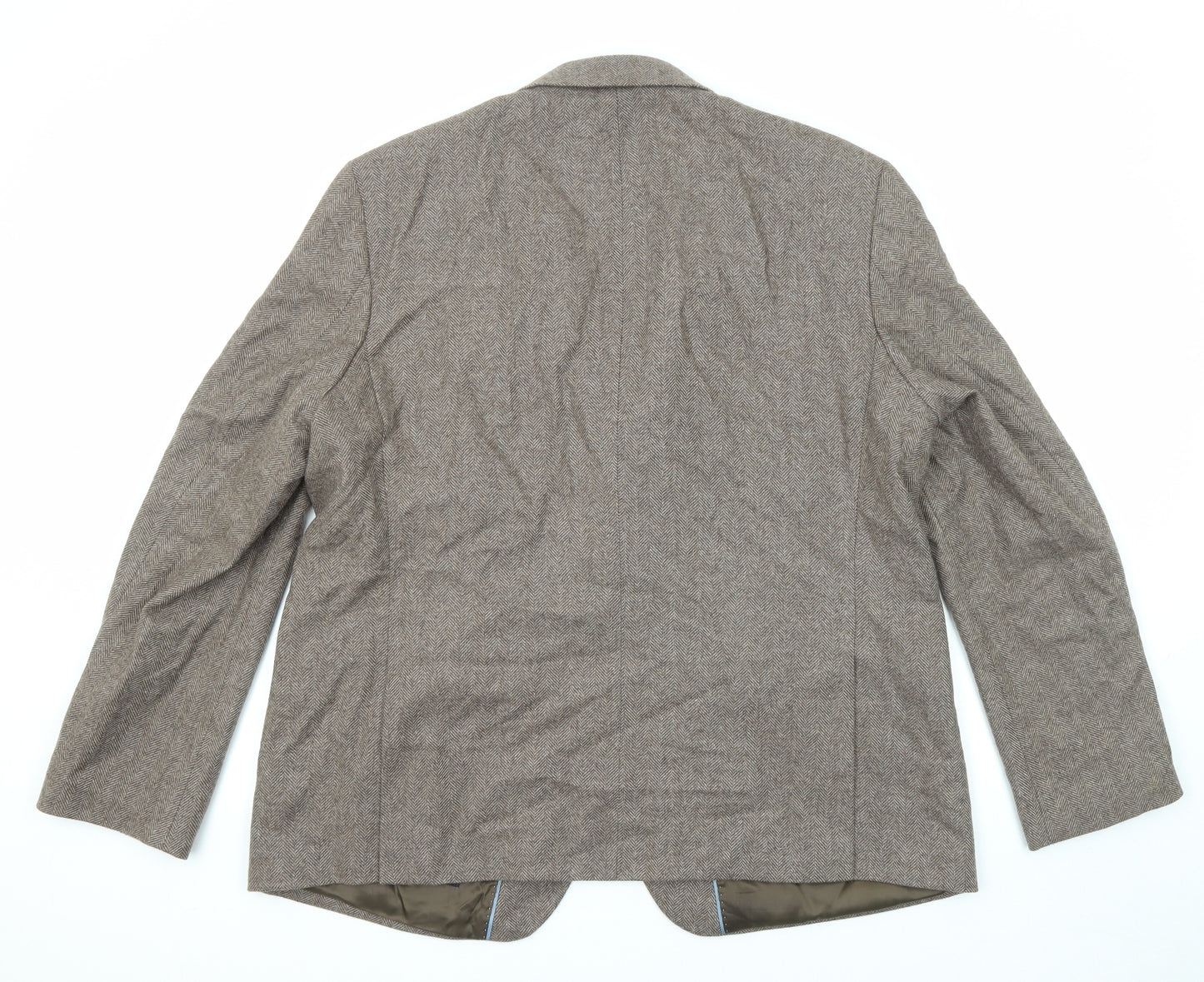 Marks and Spencer Mens Brown Wool Jacket Suit Jacket Size 48 Regular