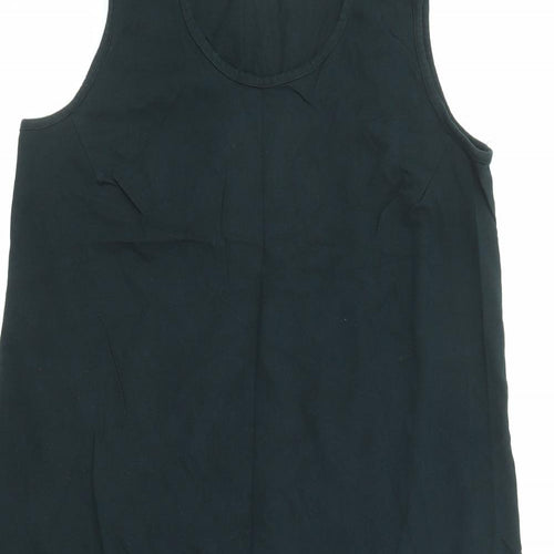Damart Womens Black Cotton A-Line Size 20 Round Neck Pullover