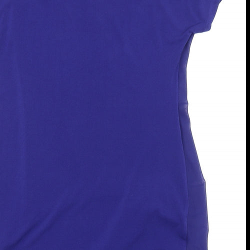 Phase Eight Womens Blue Polyester Tunic T-Shirt Size 8 Round Neck